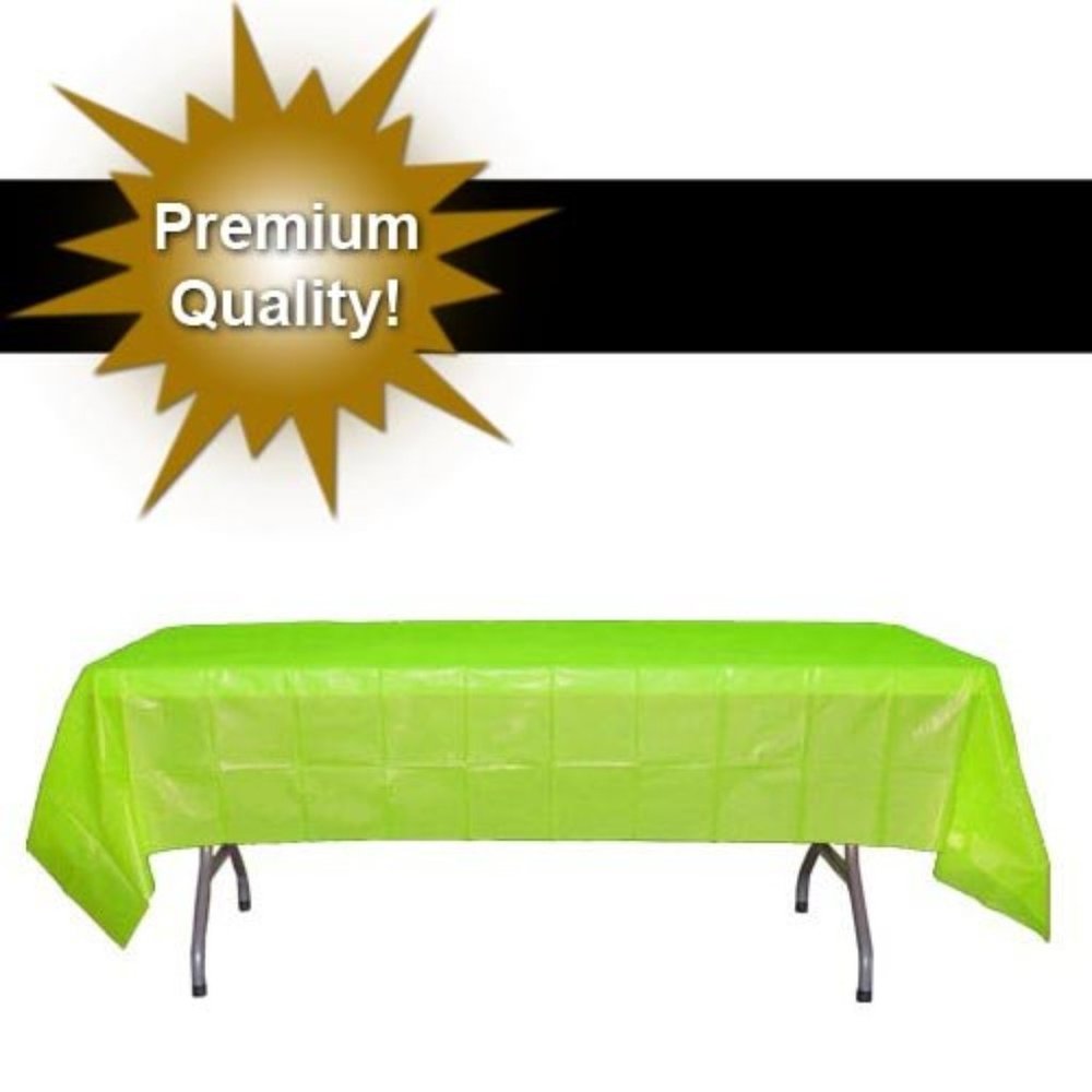 Premium Lime Green Table Cover, NEW 54" x 108"